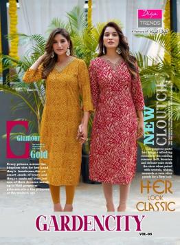 Diya trends gardencity vol 8 Wholesale Kurti in Surat