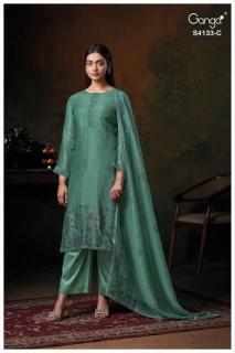 Ganga hamsini 4133 Wholesale dress material in Hyderabad