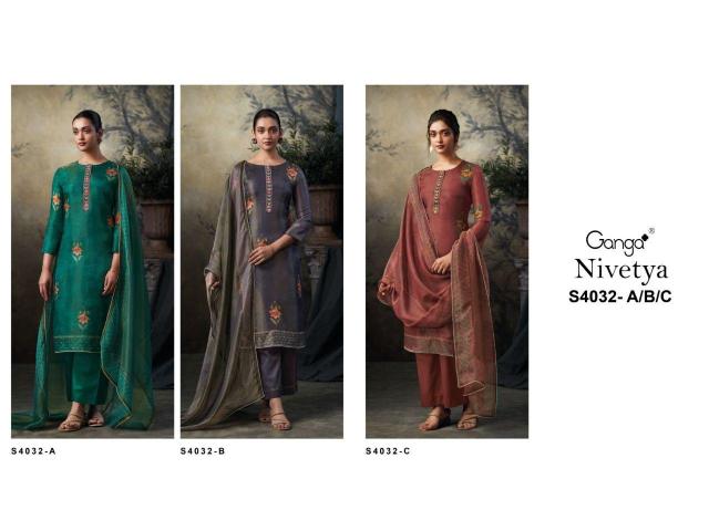 Ganga Nivetya 4032 Authentic Salwar Kameez wholesalers in Hyderabad