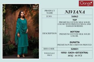Ganga niviana 4063 Dress materials manufacturers in Bangalore