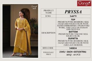 Ganga pryssa 4079 Mumbai dress material wholesale price