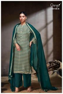 Ganga rivana 4108 Designer dress material in Hyderabad