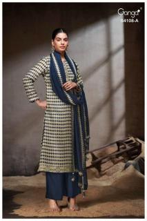 Ganga rivana 4108 Designer dress material in Hyderabad