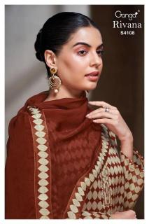 Ganga rivana 4108 Designer dress material in Hyderabad