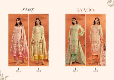 Glossy simar rajvika Ladies dress material wholesale