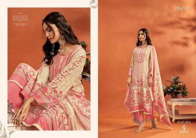 Glossy simar rajvika Ladies dress material wholesale