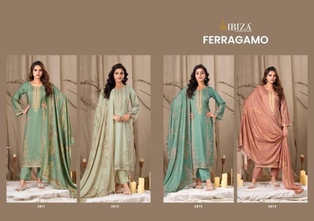 Ibiza ferragamo Designer dress materials wholesale in Ahmedabad