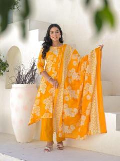 Janni 3pcs cotton anarkali Indian kurti supplier