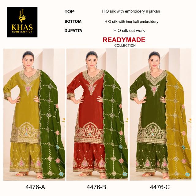 Khas 4476 A To C Silk Bulk Pakistani suits online
