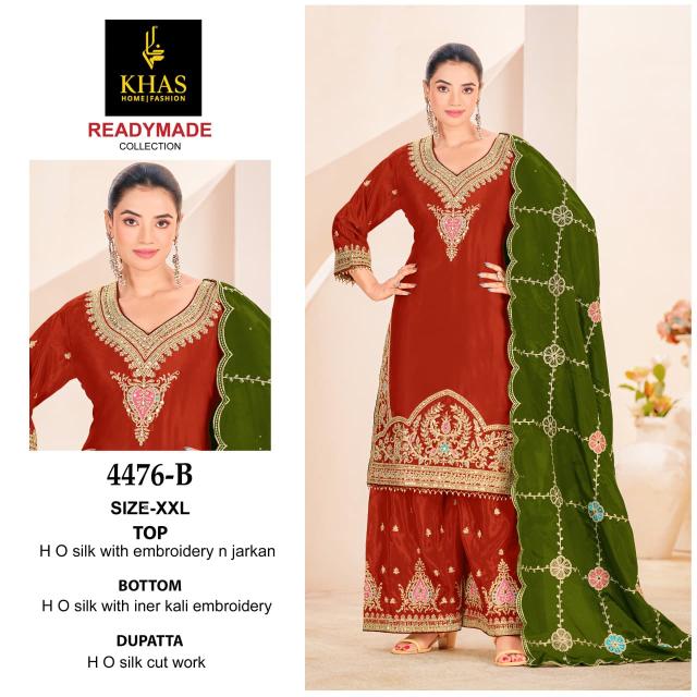 Khas 4476 A To C Silk Bulk Pakistani suits online