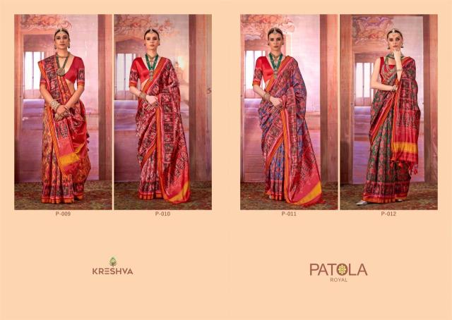 Kreshva patola royal Wholesale saree supplier in Mumbai