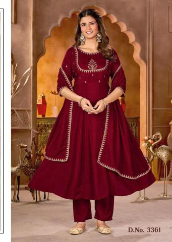 Ladies flavour d.no 3361 Kurtis wholesale price in Mumbai