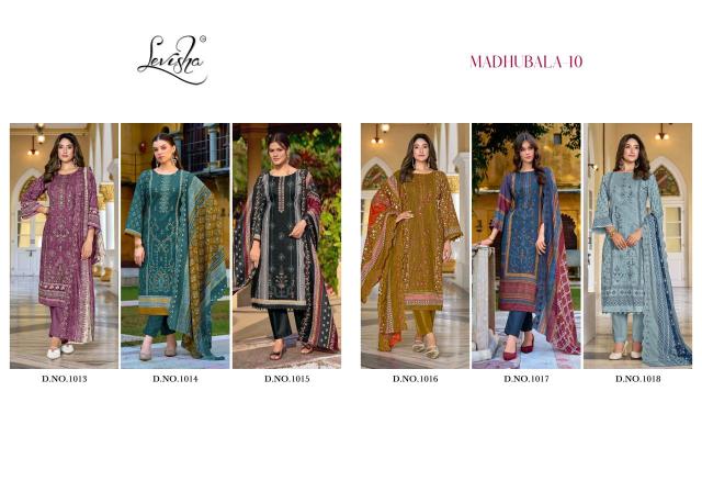 Levisha madhubala-10 Wholesale dress material catalog