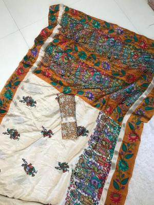 Malhar zuhi vol kalamkari Saree distributors in India