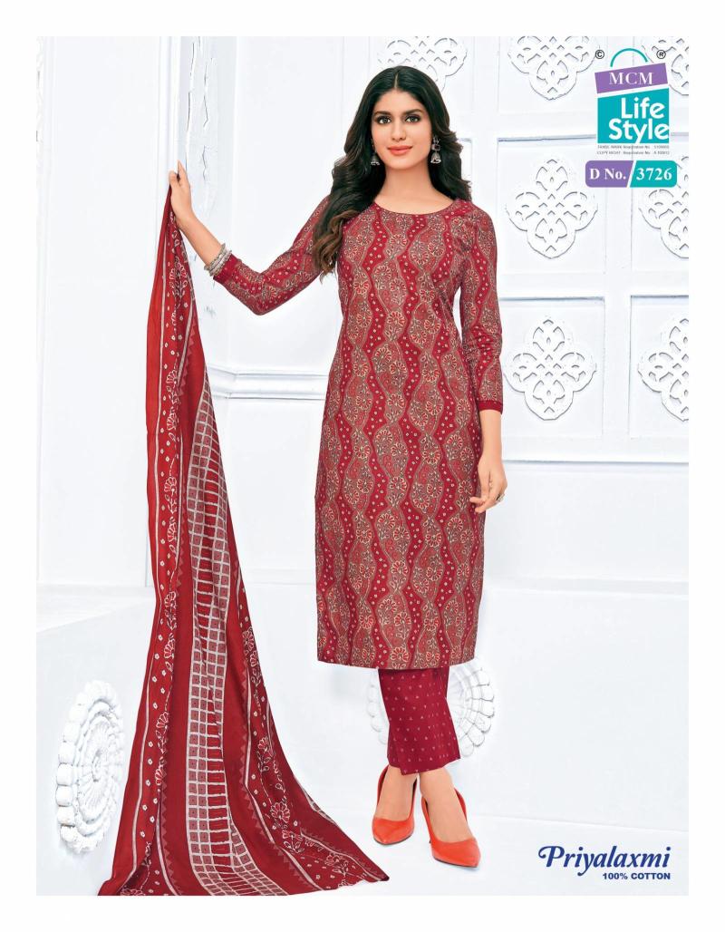 Mcm Priyalaxmi Vol 37 Cotton dress materials wholesale