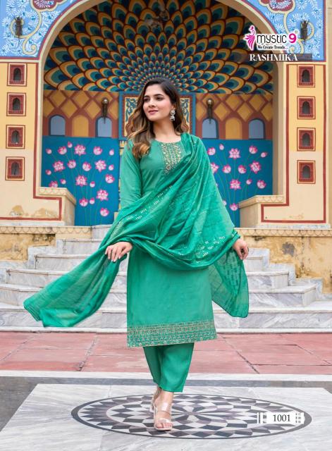 Mystic9 rashmika vol 1 Branded kurtis wholesale