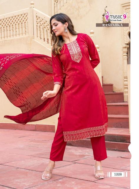 Mystic9 rashmika vol 1 Branded kurtis wholesale