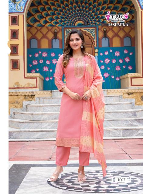 Mystic9 rashmika vol 1 Branded kurtis wholesale
