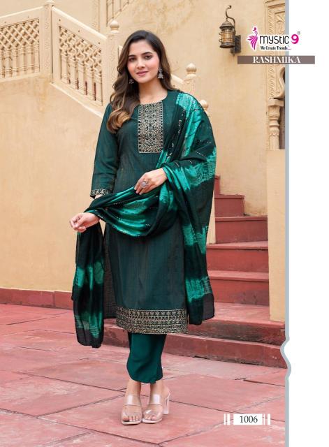 Mystic9 rashmika vol 1 Branded kurtis wholesale