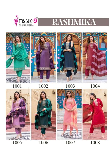 Mystic9 rashmika vol 1 Branded kurtis wholesale