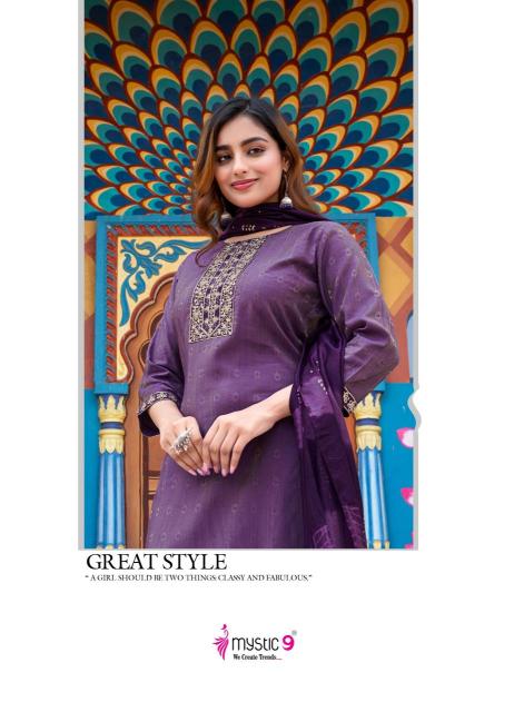 Mystic9 rashmika vol 1 Branded kurtis wholesale