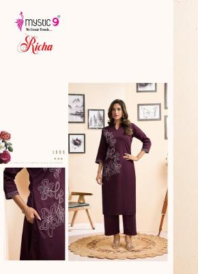 Mystic9 richa vol 1 coord set Buy wholesale Kurtis online