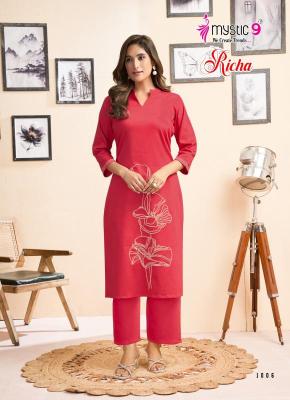 Mystic9 richa vol 1 coord set Buy wholesale Kurtis online