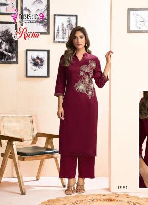 Mystic9 richa vol 1 coord set Buy wholesale Kurtis online
