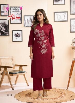 Mystic9 richa vol 1 coord set Buy wholesale Kurtis online