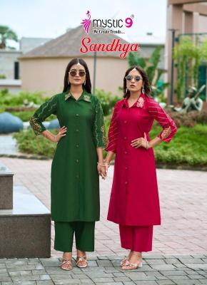 Mystic9 sandhya vol 1 coord set Wholesale Kurtis in Ahmedabad