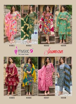 Mystic9 suman vol 4 Latest Kurti designs supplier in Hyderabad