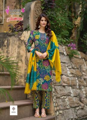 Mystic9 suman vol 4 Latest Kurti designs supplier in Hyderabad