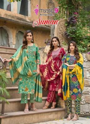 Mystic9 suman vol 4 Latest Kurti designs supplier in Hyderabad