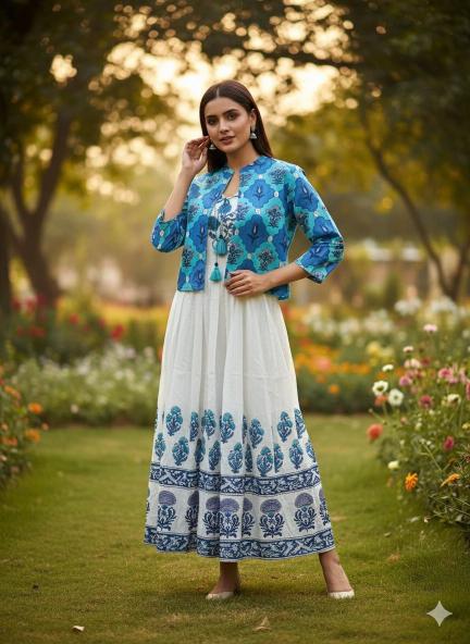 Naisha K 472 Mulmul Cotton Latest Kurti collection in mumbai