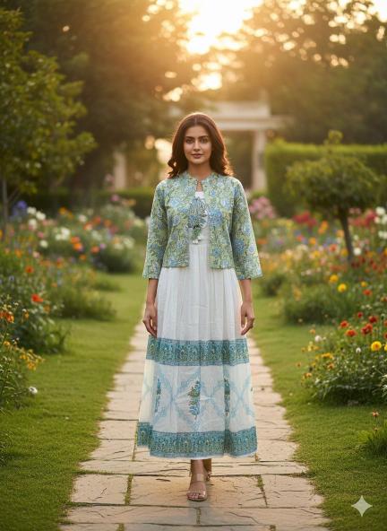 Naisha K 472 Mulmul Cotton Latest Kurti collection in mumbai