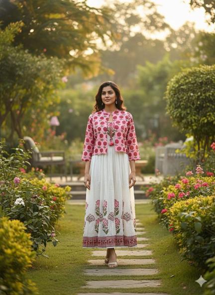 Naisha K 472 Mulmul Cotton Latest Kurti collection in mumbai