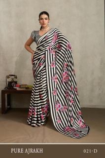 Rajtex pure ajrakh 21 Indian Sarees wholesale