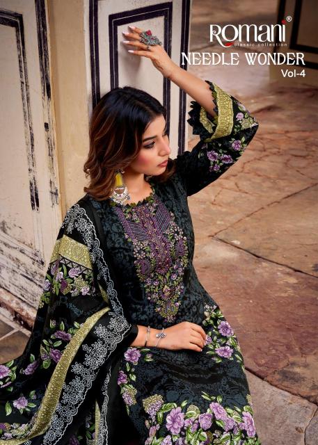 Romani needle wonder vol 4 Affordable dress materials in Kolkata