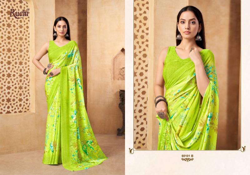 Ruchi Star Chiffon 216 Saree wholesale market in Mumbai