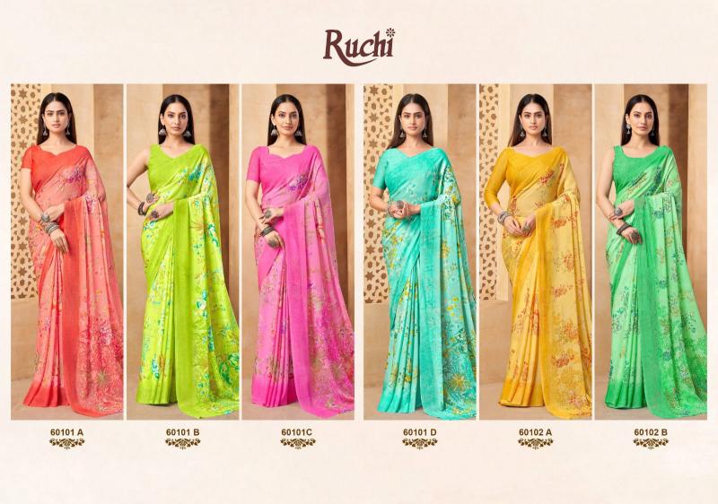 Ruchi Star Chiffon 216 Saree wholesale market in Mumbai