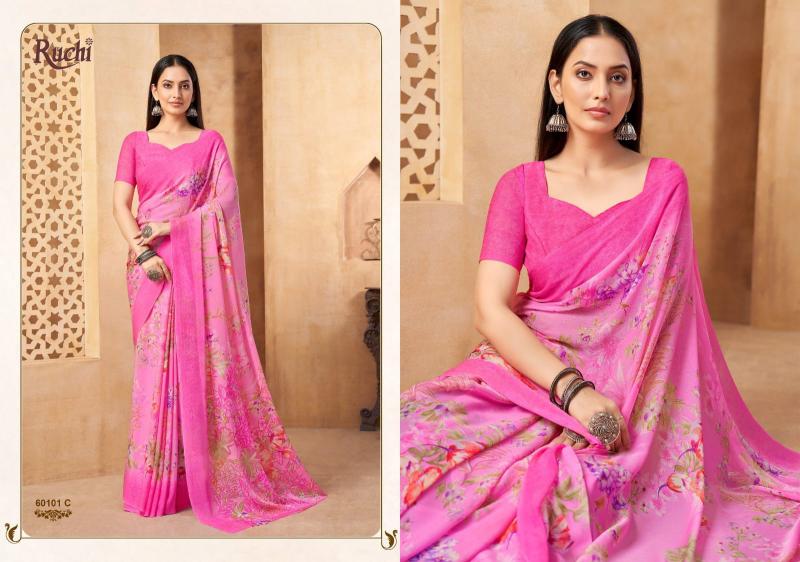 Ruchi Star Chiffon 216 Saree wholesale market in Mumbai