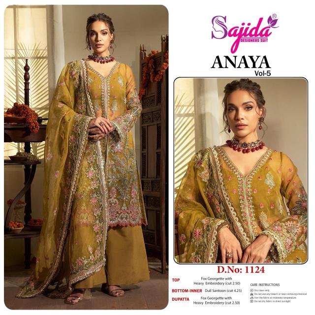 Sajida anaya vol 5 Designer salwar suits wholesale