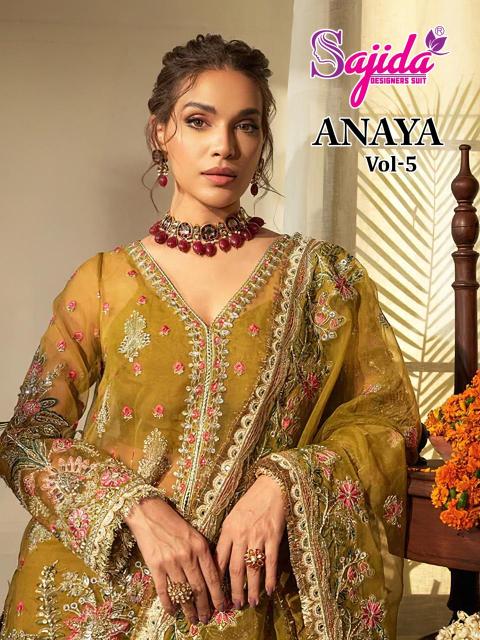 Sajida anaya vol 5 Designer salwar suits wholesale