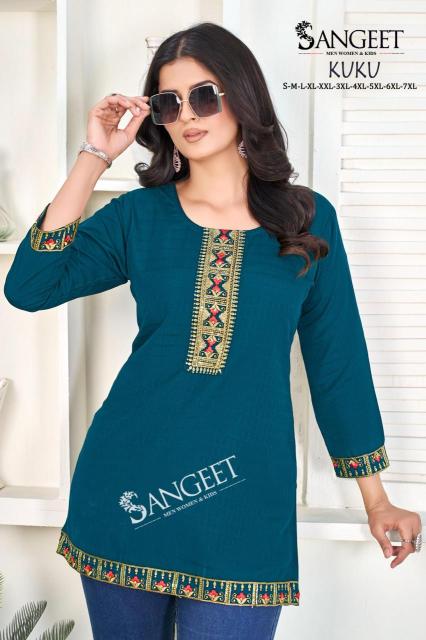 Sangeet kuku short tops Kurti supplier in Hyderabad