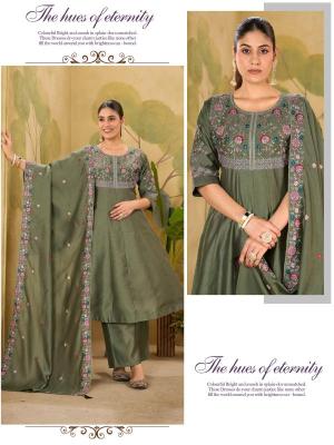 Shivay 3pcs embroidered Kurti Manufacturer in Ahmedabad