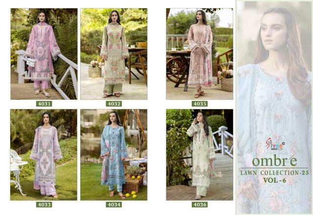 Shree fab ombre lawn collection vol 6 Bulk salwar kameez manufacturers
