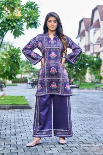 The wonder woman W-2114 miyani style coord set Indian kurtis wholesale in Surat
