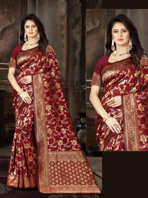 Triveni FF-29 banarasi silk Wholesale Saree delaer in india
