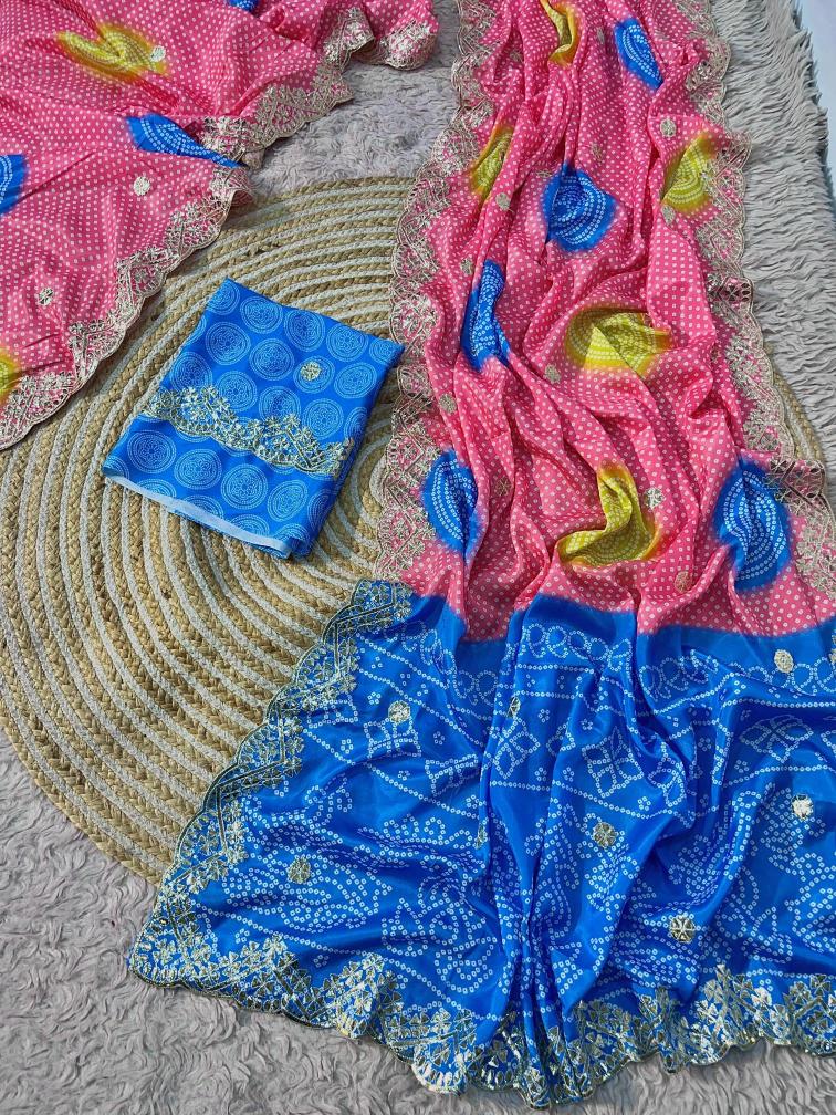 Vinayak bandej print Designer wholesale sarees in Mumbai