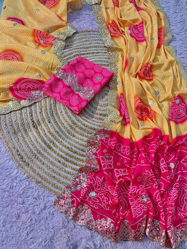 Vinayak bandej print Designer wholesale sarees in Mumbai